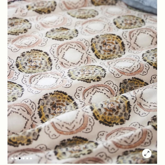 Anthropology Meguro Boho Cotton Slub dorm Twin Duvet cover sold out @ $370 - Picture 6 of 15